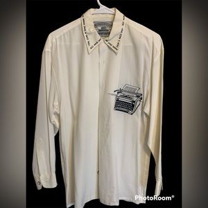 Vintage Danial Nord Art Button Up “Jack a dull boy.All work and no play…” Size 1